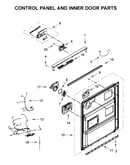 Control panel and inner door parts