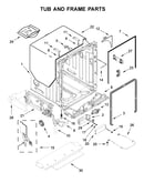 Tub and frame parts