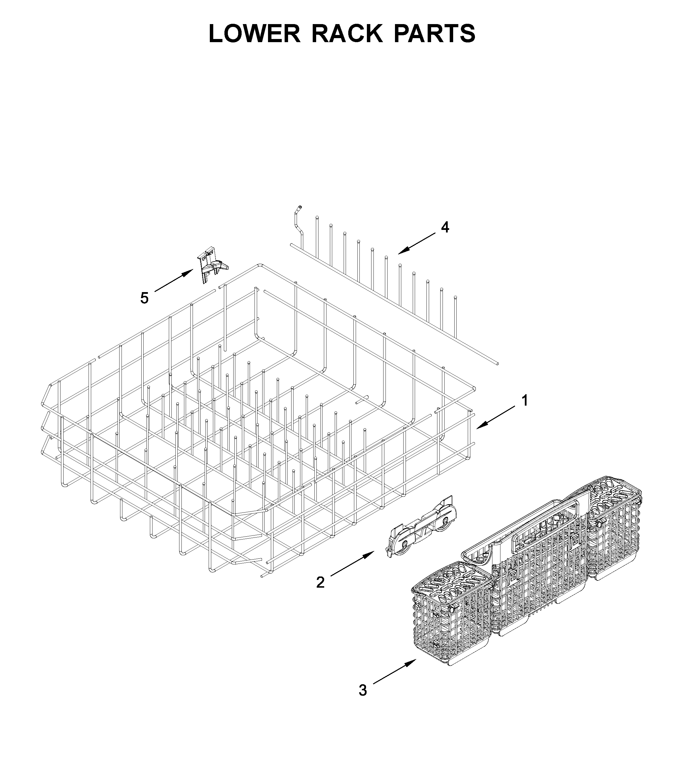 Lower rack parts