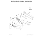 Whirlpool YWET4027HW1 washer/dryer control panel parts diagram
