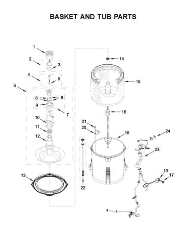 Basket and tub parts