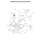 Whirlpool YWML75011HW9 interior and ventilation parts diagram