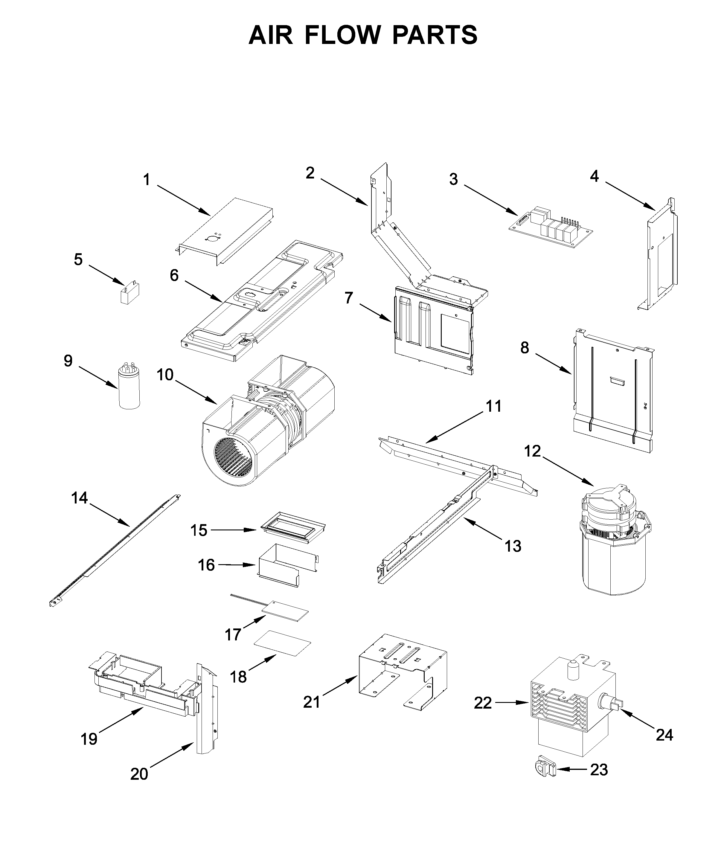 Air flow parts