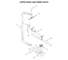 KitchenAid KDFE104KPS0 upper wash and rinse parts diagram