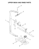 Upper wash and rinse parts