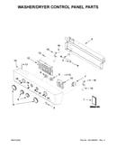 Washer/dryer control panel parts