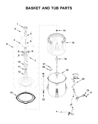 Basket and tub parts
