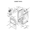Whirlpool YWED7120HC1 cabinet parts diagram