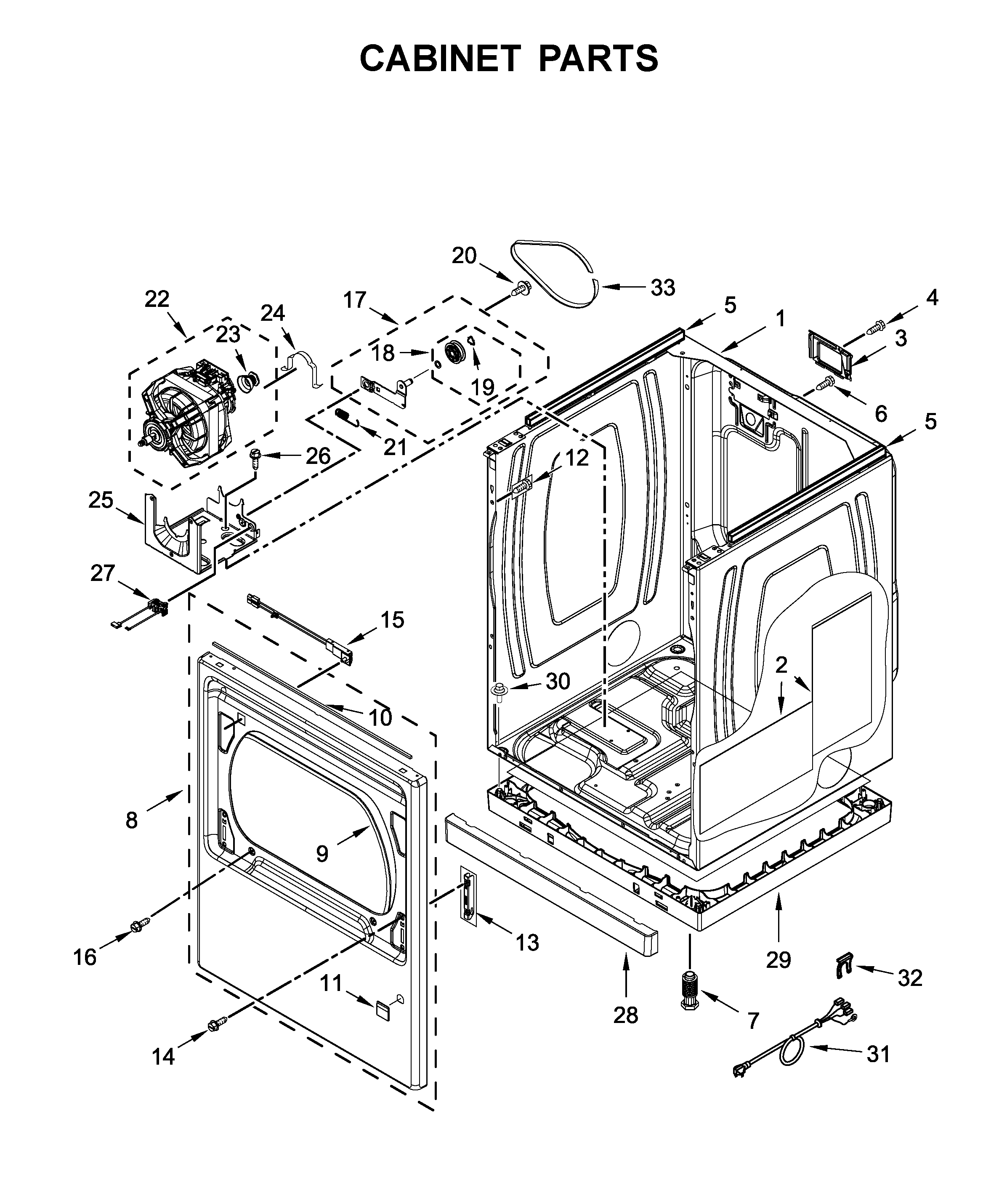 Cabinet parts