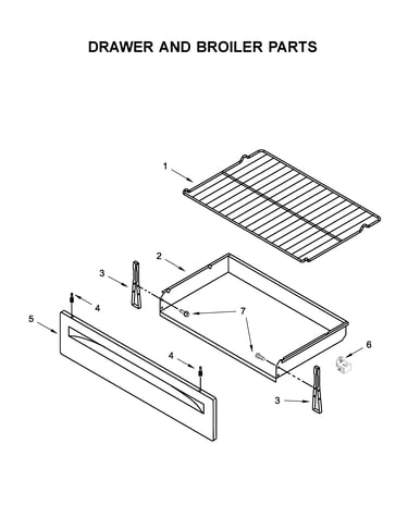 Drawer and broiler parts