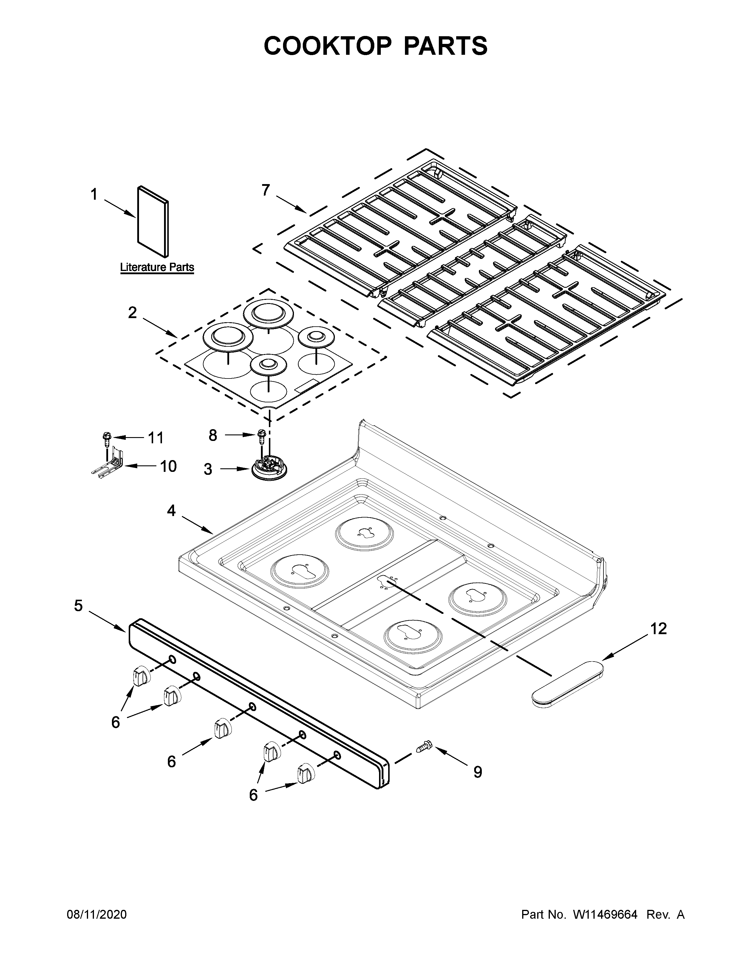 COOKTOP PARTS