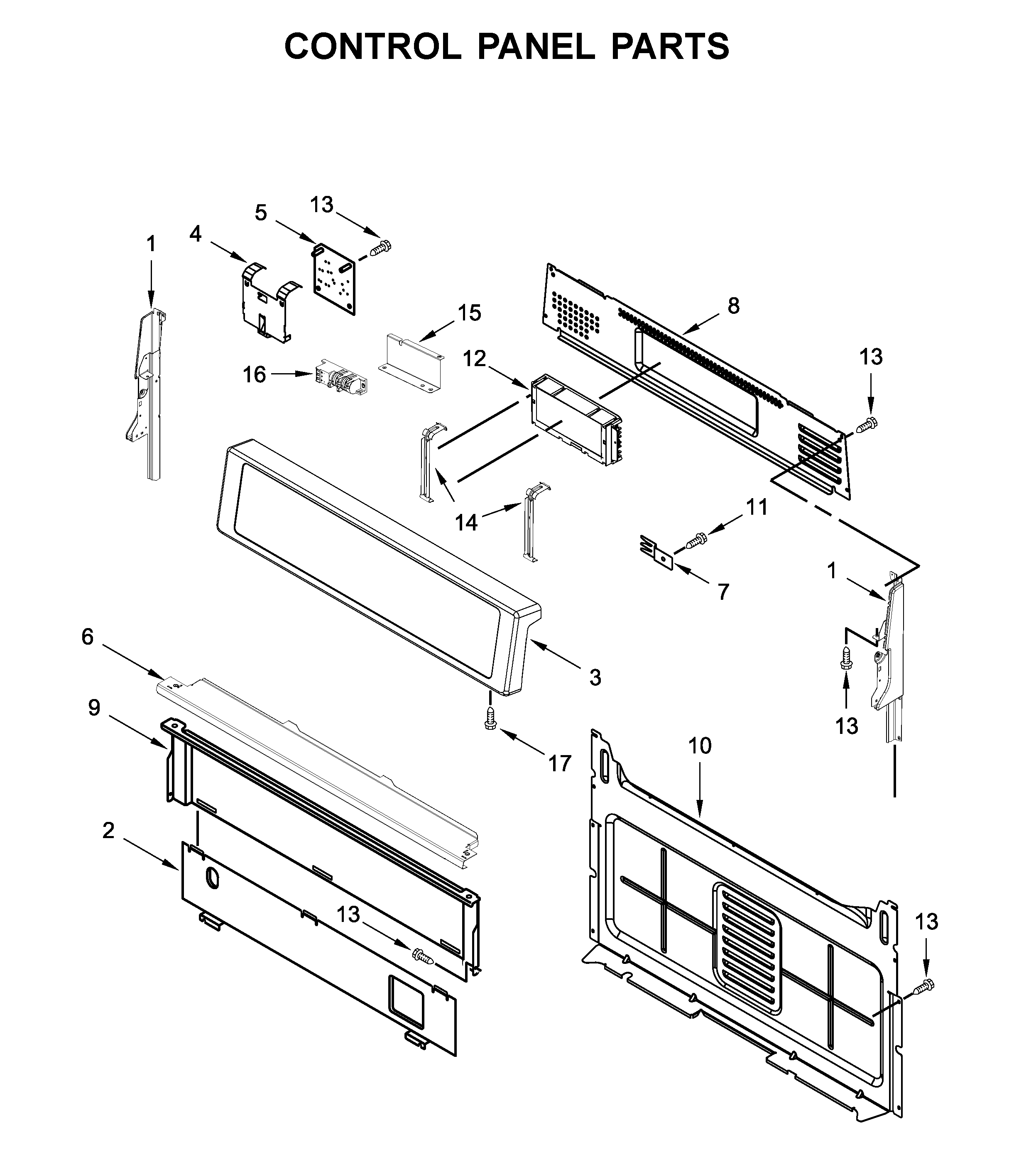 Control panel parts