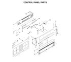 Whirlpool WFG775H0HB1 control panel parts diagram