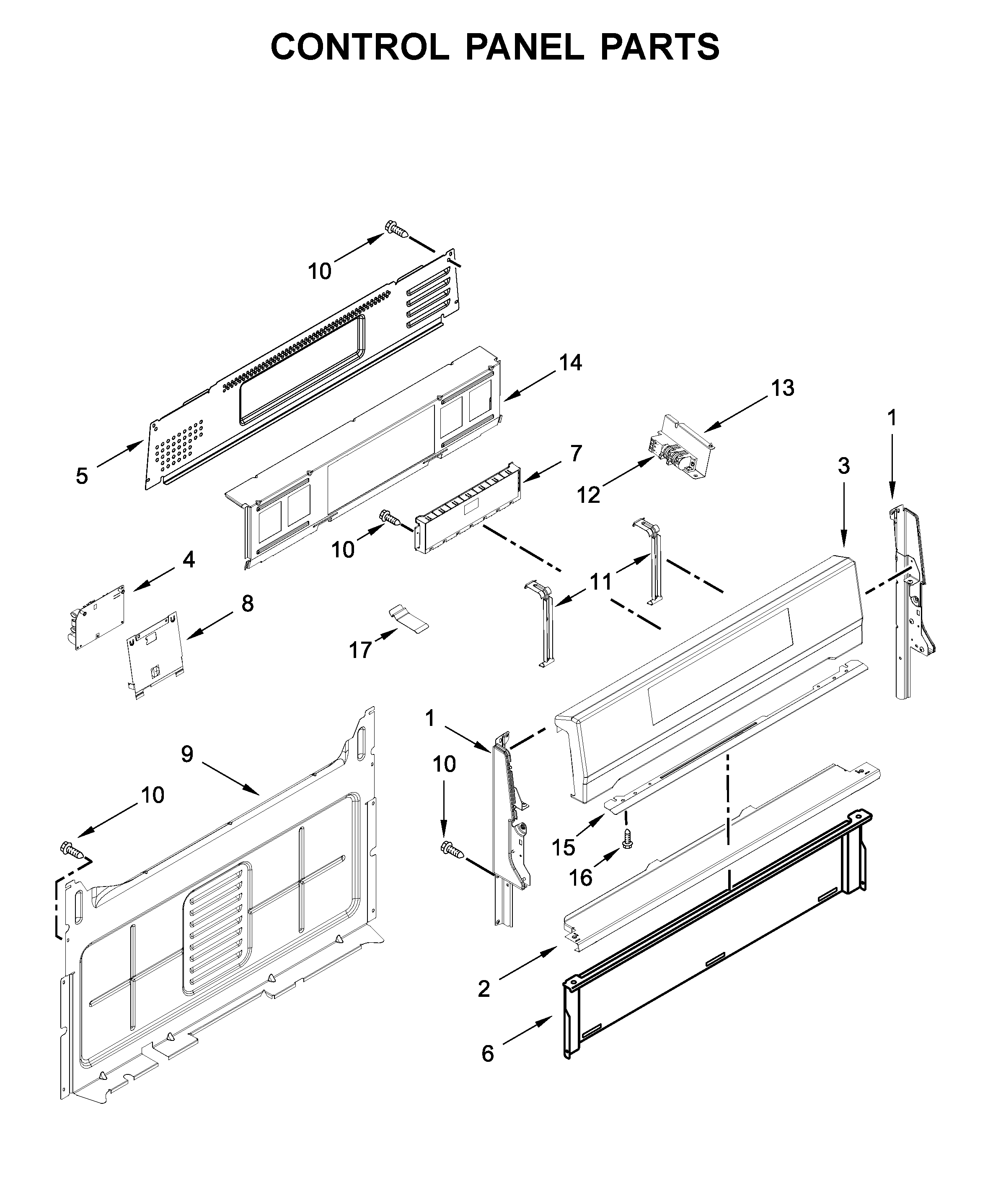 Control panel parts