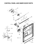 Control panel and inner door parts
