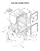 Tub and frame parts