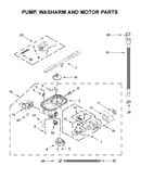 Pump, washarm and motor parts