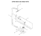 KitchenAid KDTE204KBL0 upper wash and rinse parts diagram