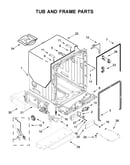 Tub and frame parts