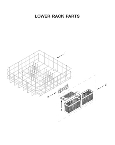 Lower rack parts