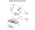 Whirlpool WMH53521HW5 interior and ventilation parts diagram