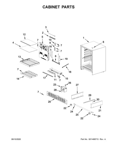 Cabinet parts