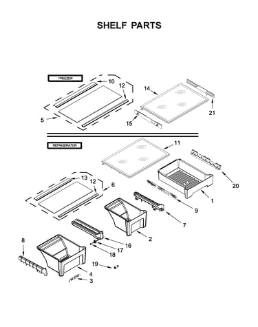Shelf parts