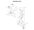Maytag MHW8630HW0 dispenser parts diagram