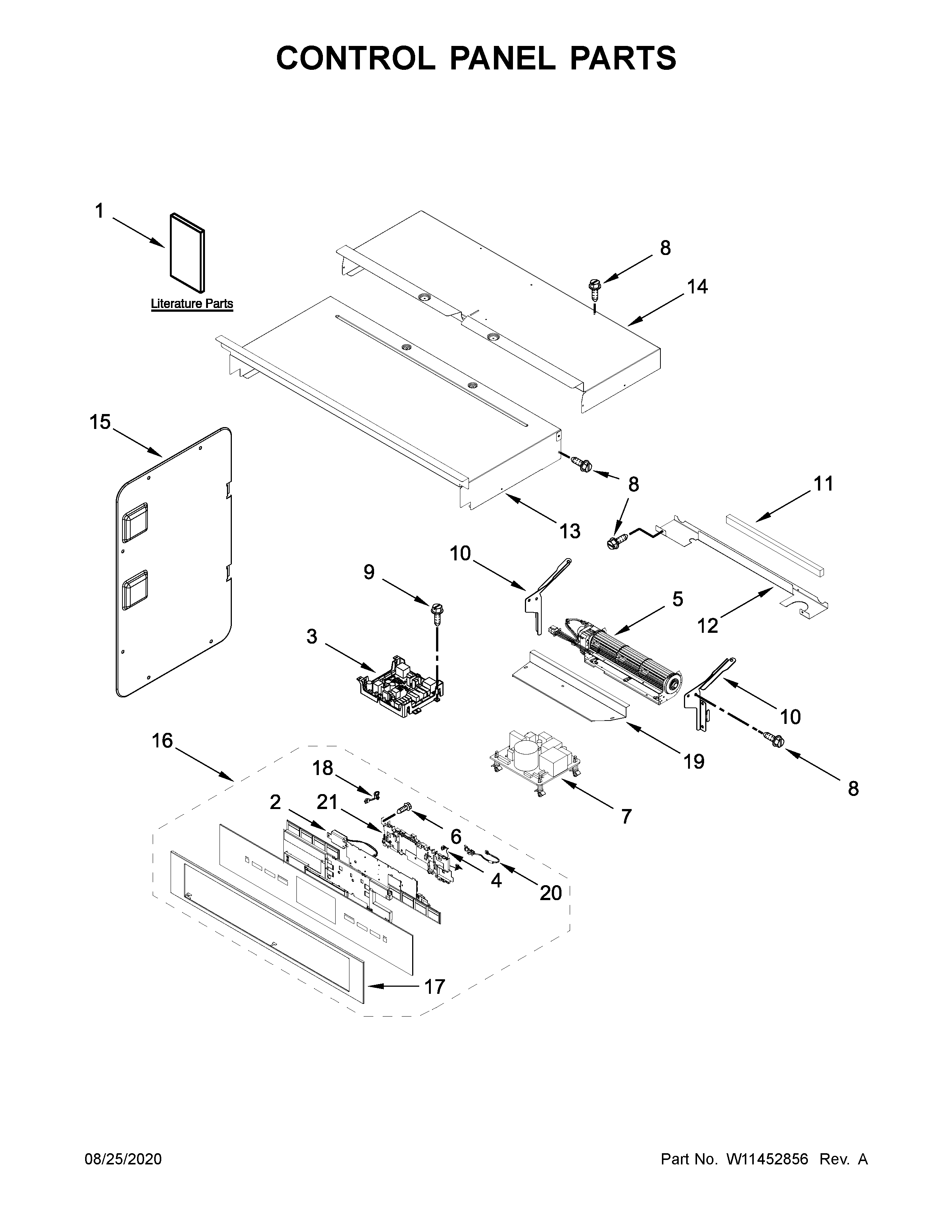 Control panel parts