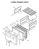 Lower drawer parts
