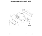 Whirlpool 7MWET4027HW0 washer/dryer control panel parts diagram