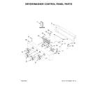 Whirlpool WGT4027HW0 dryer/washer control panel parts diagram