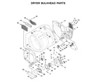Whirlpool WGT4027HW0 dryer bulkhead parts diagram