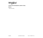 Whirlpool 7MWGT4027HW0 cover sheet diagram
