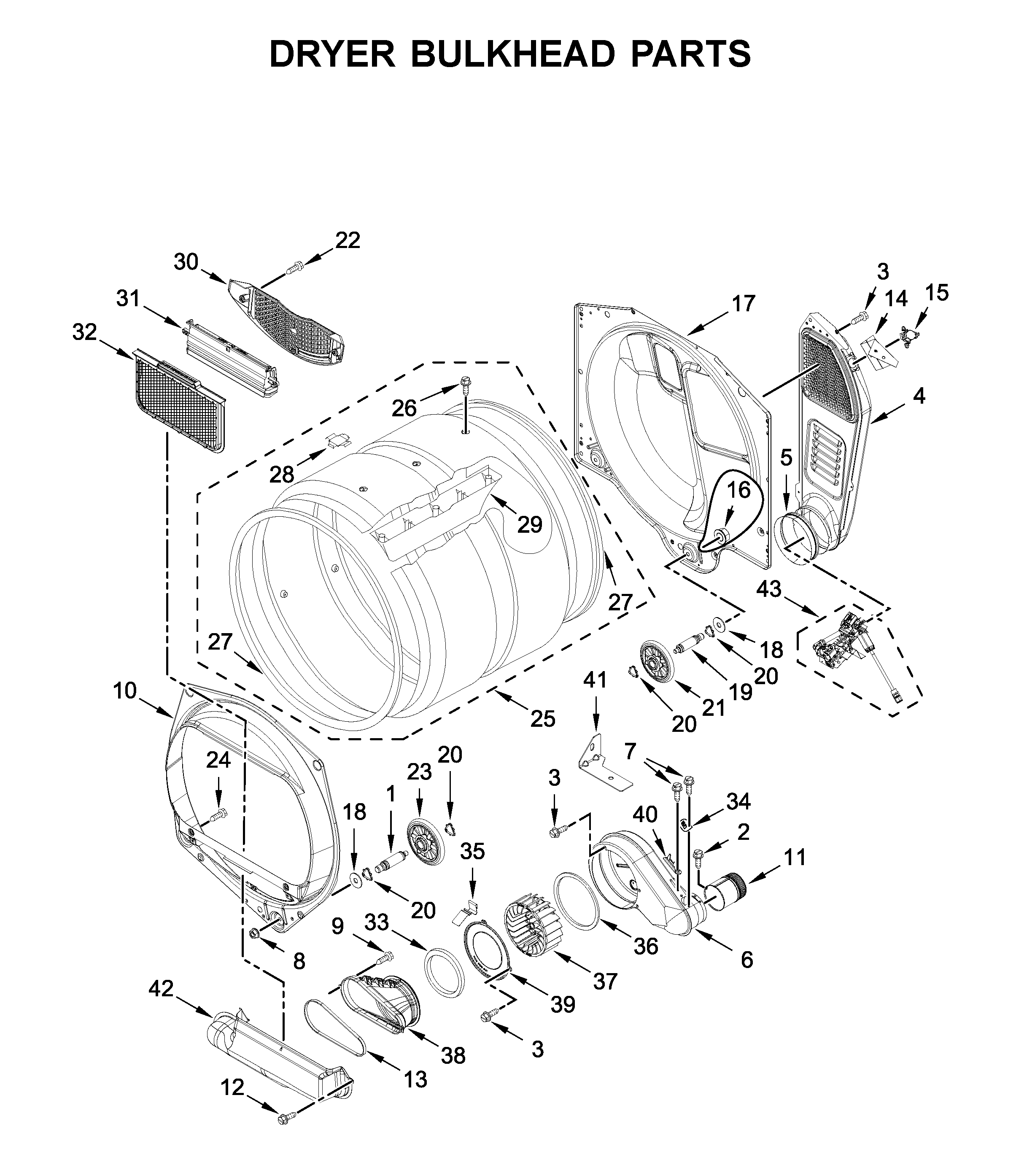 DRYER BULKHEAD PARTS