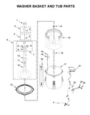 Washer basket and tub parts