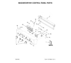 Whirlpool WETLV27HW1 washer/dryer control panel parts diagram