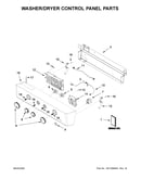 Washer/dryer control panel parts