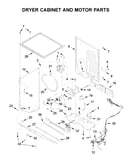 Dryer cabinet and motor parts