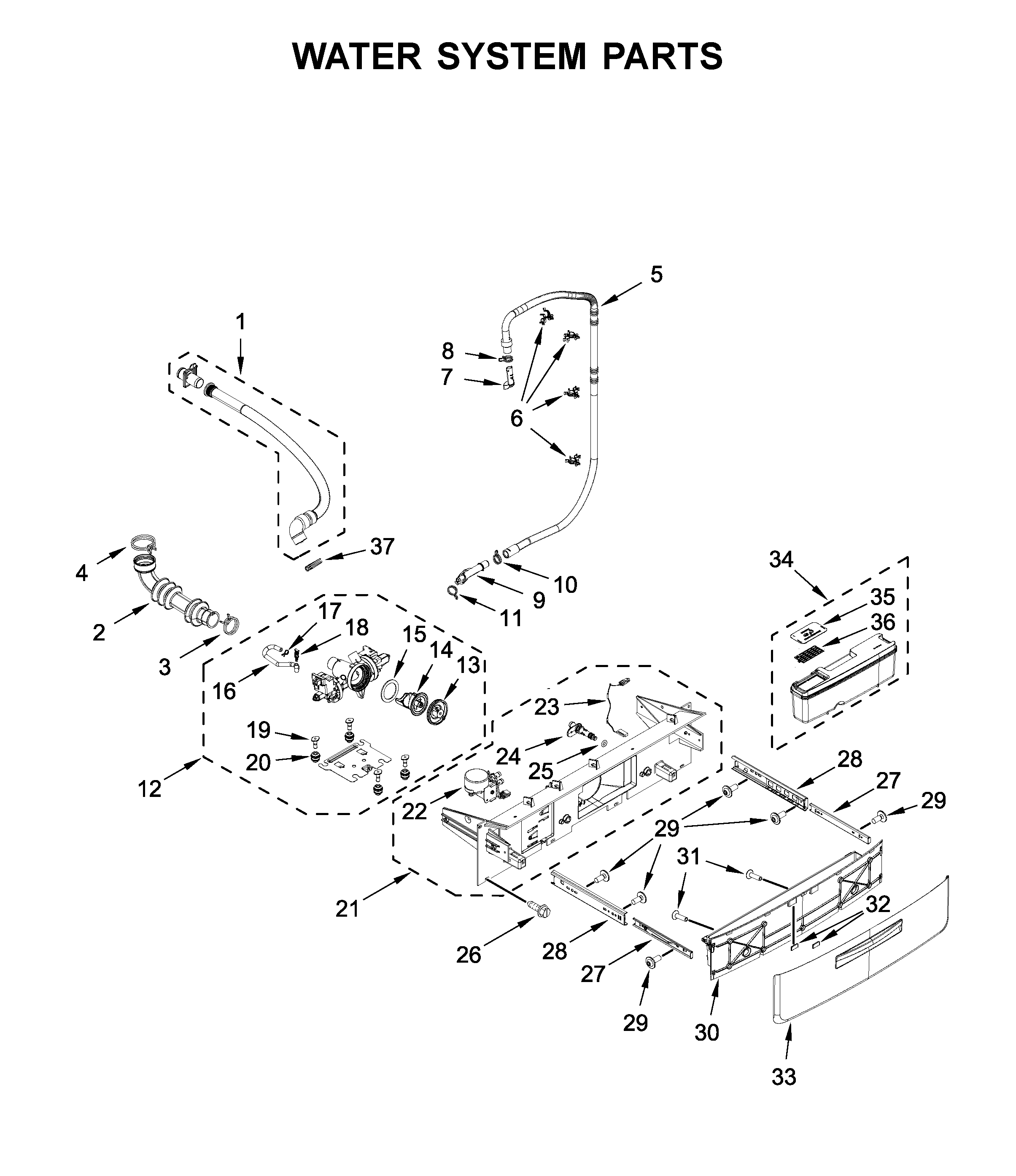 Water system parts