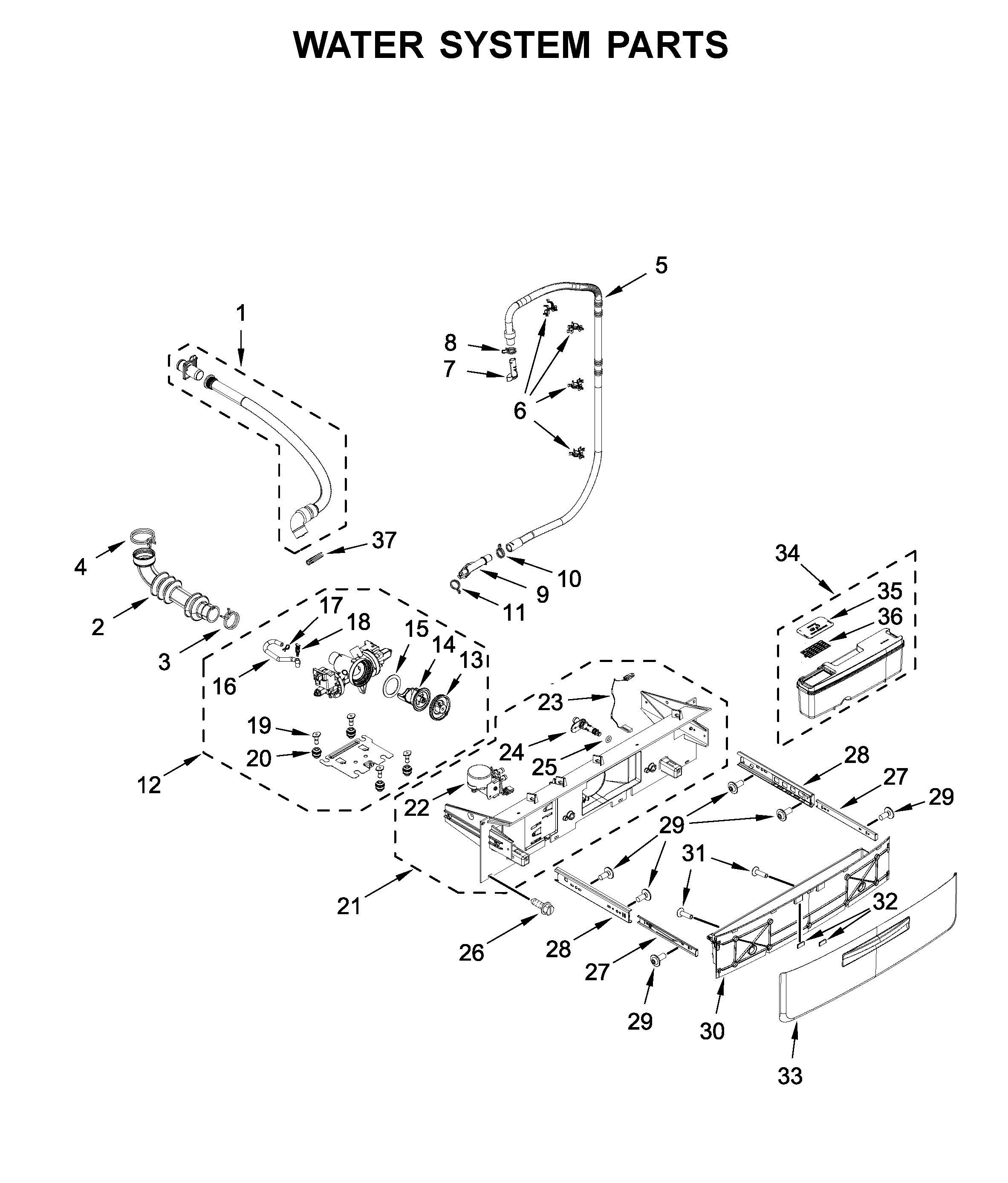Water system parts