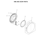 Whirlpool WFC9820HC0 hmi and door parts diagram