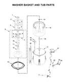Washer basket and tub parts