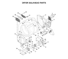 Whirlpool WGTLV27HW2 dryer bulkhead parts diagram