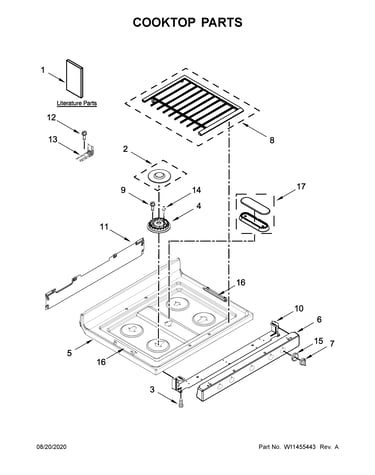 Cooktop parts