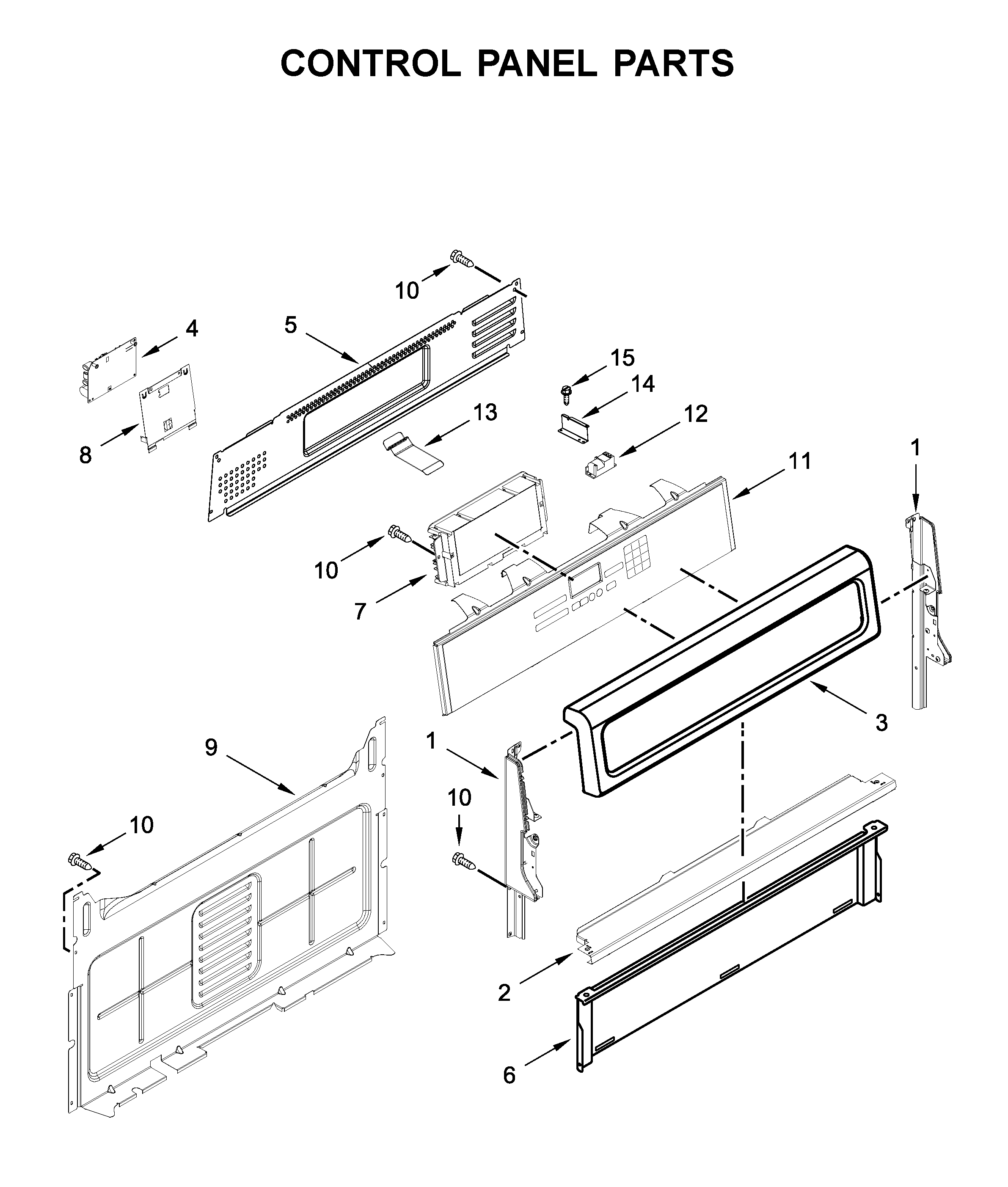 Control panel parts