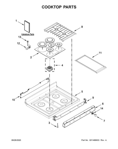 Cooktop parts