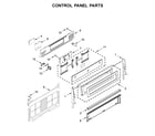 KitchenAid KFGG500EBS3 control panel parts diagram