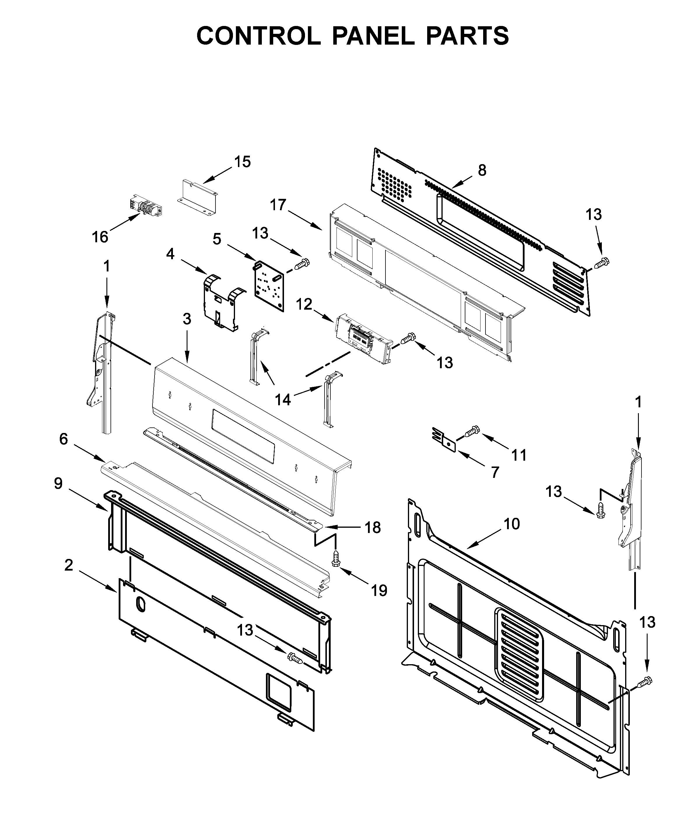 Control panel parts