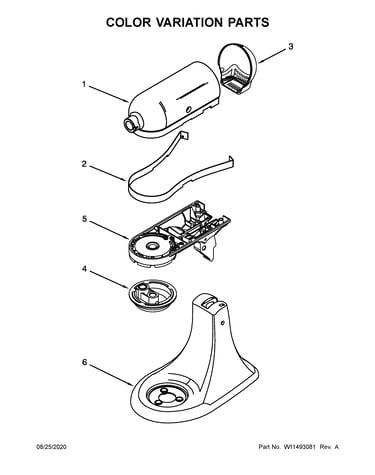 Color variation parts